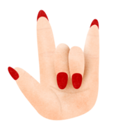 tecken språk hand finger png