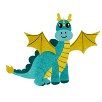 the blue  dragon has wings png