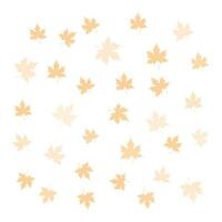 Background with transparent maple leaves. Texture with silhouette of autumn leaf. For design and decoration of autumn holiday, card, poster, invitation. Vector illustration.