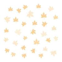 Background with transparent maple leaves. Texture with silhouette of autumn leaf. For design and decoration of autumn holiday, card, poster, invitation. Vector illustration.