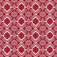 Ikat seamless pattern background, design for the creation texture,fabric,clothing,wrapping,decoration,scarf,sarong. Motif ethnic handmade beautiful Ikat design. photo