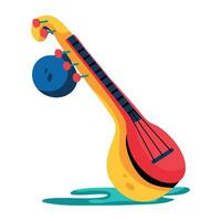 Trendy Veena Concepts vector