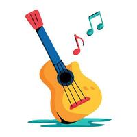 Trendy Guitar Music vector