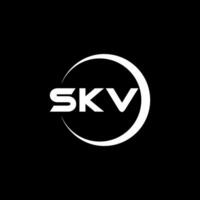 SKV Letter Logo Design, Inspiration for a Unique Identity. Modern Elegance and Creative Design. Watermark Your Success with the Striking this Logo. vector