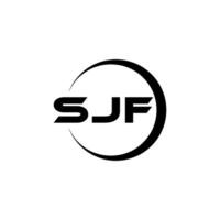 sjf letra logo diseño, inspiración para un único identidad. moderno elegancia y creativo diseño. filigrana tu éxito con el sorprendentes esta logo. vector