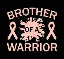 Brother Of A Leukemia T Shirt Design vector