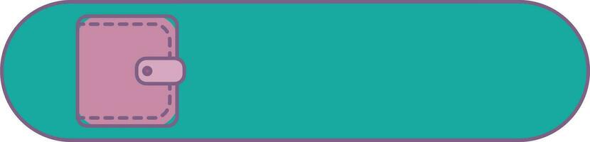 Green Slider Toggle With Closed Wallet Symbol vector