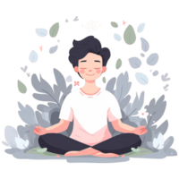 ai generiert Meditation png