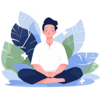 AI generated Meditation png