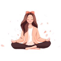 AI generated Meditation png