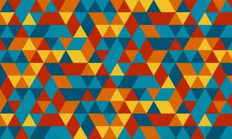 Triangle hexagon pattern with retro colors. Very suitable for backgrounds, wallpaper, design complements, decorations, and more. vector