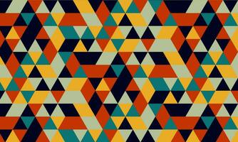 Triangle hexagon pattern with retro colors. Very suitable for backgrounds, wallpaper, design complements, decorations, and more. vector