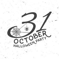 31 october Halloween party concept. vector