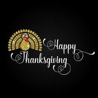 Happy Thanksgiving Day greeting card. vector