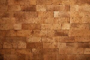 Cork Wall Tiles. A Modern and Sustainable Option for Your Home. AI Generative photo