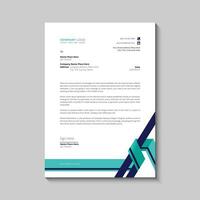 Letterhead design template vector