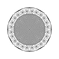 mandala diseño para antecedentes y colorante página vector