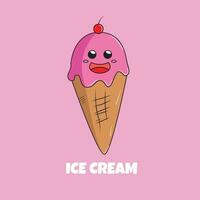 Illustration vector design of ice cream cone