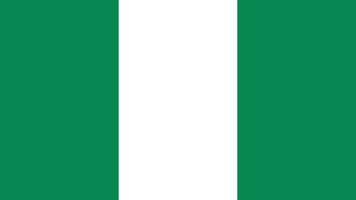 nacional bandera de Nigeria. oficial colores, preciso dimensiones, y plano vector ilustración eps10