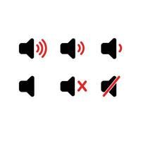 Set of Sound volume icons vector