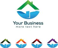 House maintenance and Pool repair logo Design vector