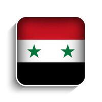 Vector Square Syria Flag Icon