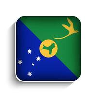 Vector Square Christmas Island Flag Icon