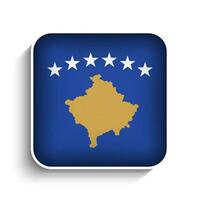 Vector Square Kosovo Flag Icon