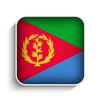 Vector Square Eritrea Flag Icon