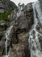 ship cruise in the norwegian fjords photo