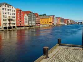 the city of Trondheim in norway photo