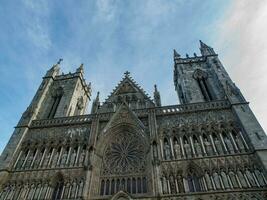 the city of Trondheim in norway photo