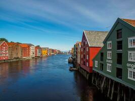 trondheim city in norway photo