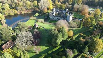 Herbst Tapisserie Antenne Ansichten von Natur und die Architektur video