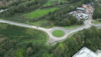 Rhythms of the Roundabout Aerial Hyperlapse Perspective video