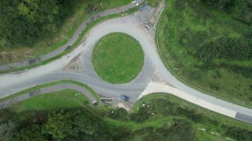 Rhythms of the Roundabout Aerial Hyperlapse Perspective video