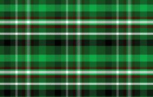 Green and White Plaid Textile Seamless Pattern for Shirts, Tablecloth, Tile, Tartan vector