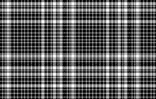 Seamless black and white plaid pattern design vector