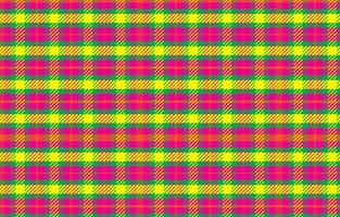 Pink Yellow and Green Plaid Textile Seamless Pattern for Shirts, Tablecloth, Tile, Tartan vector