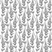 Seamless Pattern With Line Drawn Twigs vector