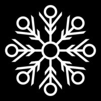 Navidad nieve icono, silueta vector. ornamento diseño para carteles, saludo tarjetas, folletos, pancartas, invierno y nuevo año social medios de comunicación. vector