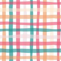 Christmas seamless checkered pattern with colorful stripes for textile prints, wallpaper, gift wrapping paper, backgrounds, etc. EPS 10 vector