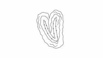 animated sketch of the fried banana icon video