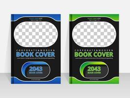 Corporate and creative business book cover design vector