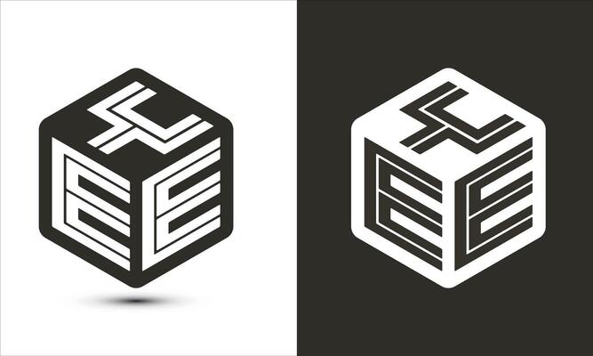 YEE letter logo design with illustrator cube logo, vector logo modern alphabet font overlap style.