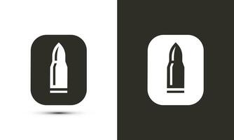 Modern illustration logo design initial O combine with bullet. vector