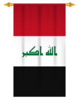 Irak Flagge Vertikale Wimpel isoliert png