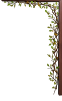 Twing Border Frame PNG Transparent Background Ai Generative