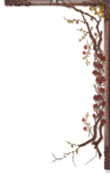 Twing Border Frame PNG Transparent Background Ai Generative