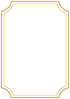 decoratief grens rijk goud bruiloft kaart png